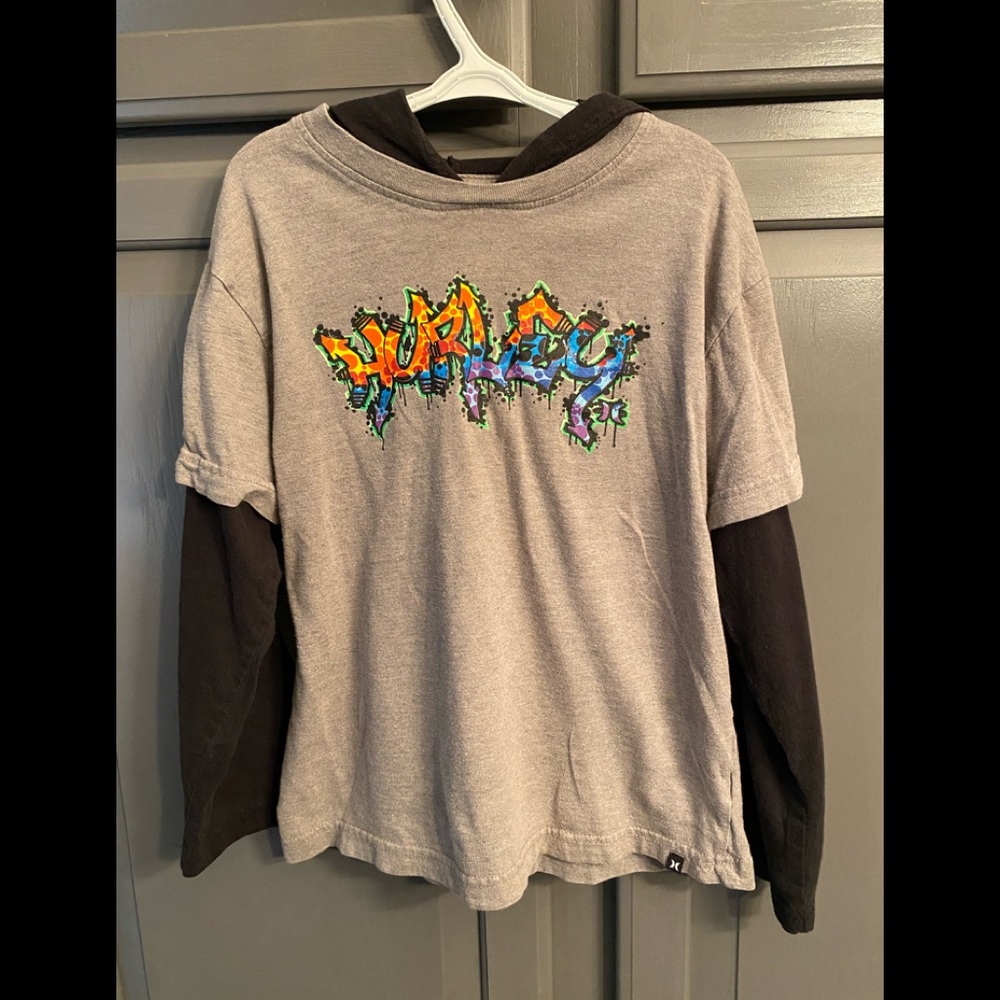 Hurley long sleeve hooded T-shirt
